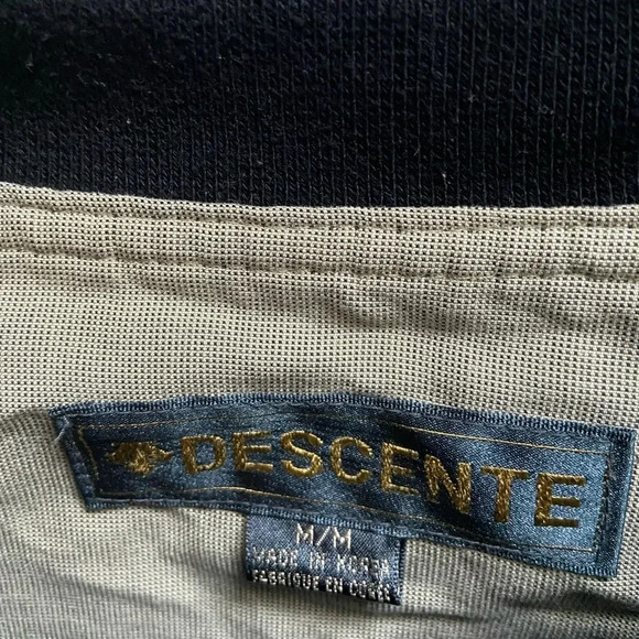 Descente beige pullover golf wind rain sweater Sz  M - Picture 7 of 14